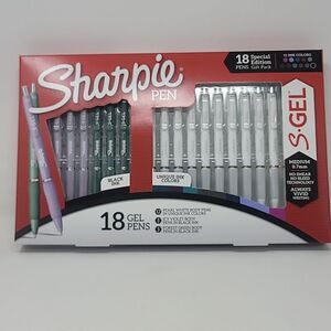 Sharpie Gel Pens Fashion Barrels 11 Colors Multicolored S-Gel 18pk 3 Barrel